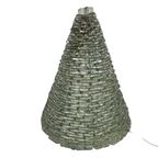 Vintage Pyramide Lamp - Opgebouwd Uit Stukjes Glas - Modern - Glas En Metaal - Frankrijk - 70'S thumbnail 6