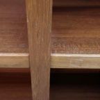 Vintage Deense Archiefkast Wandmeubel Blond Eiken thumbnail 12