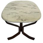 Vintage Salontafel Marmer Hout Minimalist Design Zweden thumbnail 4