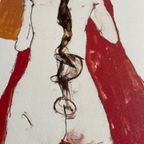 Egon Schiele (1890-1918), Nude Back Of Girl With Long Plait, 1913 thumbnail 10