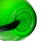 Grote Dubbelwandig Geblazen Murano Vaas In Groen, Jaren '70 thumbnail 5