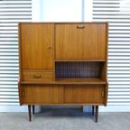 Prachtige Midcentury Retro Vintage Highboard Kastje thumbnail 25
