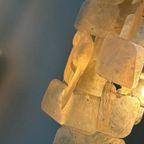 Set Van 2 Capiz Schelpen Hanglamp Lampen Schelp Parelmoer Bamboe Frame Wit Bedrading thumbnail 11