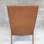 * Vintage Fauteuil Easy Chair Jaren 60 Cognac Skai thumbnail 7