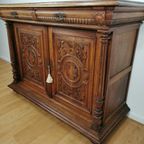 Antiek Vintage Landelijke Eiken Dressoir Wandkast Ladekast 2 thumbnail 8