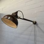 Vroege Rademacher Wandlamp Met Grote Emaille Kap thumbnail 21