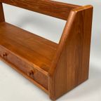 Vintage Wandplank Met Lades, Dyrlund, Massief Teak, Denemarken 1970'S thumbnail 20