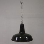 Industriele Hanglamp Met Geemailleerde Stalen Kap thumbnail 3