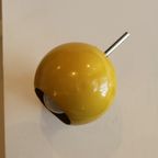 Tedelight Wandlamp, 1970 In Geel Gelakt Metaal thumbnail 5