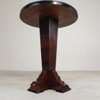 Art Deco Stijl Tafel Met Verschillende Soorten Ingelegd Hout thumbnail 6