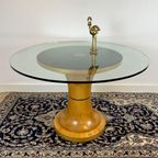 Spectaculaire Houten Eettafel Uit Italie, 1960'S thumbnail 3