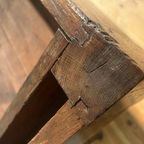 Antieke Petrin Tafel In Eikenhout Circa 1850 thumbnail 17