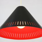 Leuke Zwart En Oranje Lyfa Hanglamp / Mid Century Modern Lamp | Jaren 60 Lamp *** Denemarken Jare thumbnail 2
