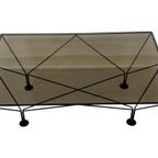 Vintage Salontafel Paolo Piva Stijl Met Rookglas 80's Design thumbnail 24