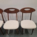 Nieuw Bekleed ! Deense Stoelen Set Van 4 Vintage Stoelen thumbnail 12