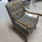 Jaren 50 Hollandse Fauteuil Originele Stof thumbnail 2