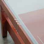 Prachtige Art Deco Salontafel Van Schuitema Uit De Decoforma Serie Met Een Glazen Blad En 4 Lades thumbnail 4