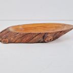 Vintage Pine Fruitschaal Hout Brutalist ‘60 Denmark Schaal thumbnail 10