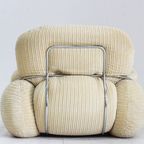 Vintage Adriano Piazzesi Okay Fauteuil Jaren 70 Italië thumbnail 3
