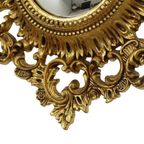 Klassieke Vintage Butler Spiegel Gouden Barok Lijst Heksenoog Fifties thumbnail 5