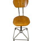 Vintage Industriële Bureaustoel / Atelierstoel / Desk Chair thumbnail 9