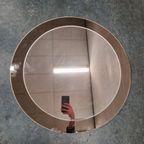 70's Vintage Ronde Spiegel Rookglas Spaceage Grote Spiegel thumbnail 4