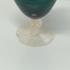 Groen Glazen Karaf/Vaas Brocante Craquele Glas thumbnail 5