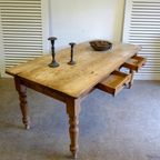 Prachtige Grenen Eet Tafel 190 Bij 90 Cm thumbnail 3