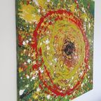 Xxl Canvas Schilderij Design Spat Werk Retro Schilderij thumbnail 3