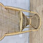 Vintage Rotan Peacock Chair Emmanuelle / Pauwen Stoel (h150cm) thumbnail 7