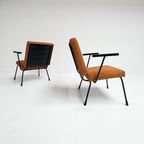 Opnieuw Gestoffeerde Gispen 1401 Fauteuil Van Wim Rietveld, thumbnail 12