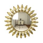 Mid Century Verkoperd Metalen Zonnespiegel Deknudt Convex 50Cm thumbnail 4