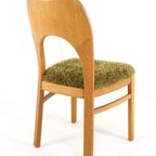 Set 4 Eiken Deense Eetkamerstoelen Vintage Reupholstered thumbnail 9