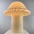 Enormous White Glass Peill And Putzler Mushroom Table Lamp Xxl 1970 thumbnail 3