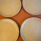 Set Of 6 Grès Light And Speckled * Village Stoneware Dinner Plates thumbnail 4