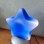 Vintage Ikea Blauwe Ster Lamp Tafellamp thumbnail 2