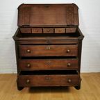 Antieke Franse Secretaire, Wandkast, Ladekast Bureau | Commode thumbnail 4