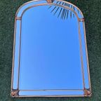 Grote Vintage Goud Vergulde Boogspiegel Deknudt thumbnail 8