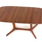 dyrlund Ovalen 1x Verlengbare Eettafel Massief Teak Vintage Deens thumbnail 3