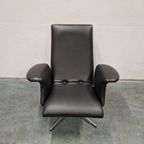 Goldsiegel Vintage Draaifauteuil Zwarte Draaistoel Jare 60 thumbnail 8
