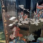 Antiek En Zeldzaam 6-Delig 2-Zijdige Chinees Kamerscherm Han thumbnail 8