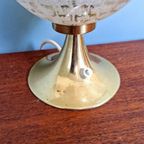Duo Of Space Age-lampen In Messing En Getextureerd Glas, 197 thumbnail 6