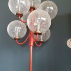 Vintage Kaiser Leuchten Vloerlamp Met 7 Glazen Bollen thumbnail 8