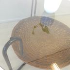 Vintage Tafel Salontafel Rond Jaren 60 / 70 Glas Lectuurbak thumbnail 3