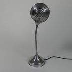 Aluminium Vintage Bureaulamp Met Buigstang, Jaren 50 thumbnail 6