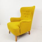 Artifort Theo Ruth Fauteuil Heren Model Geel |Gele Ploegstof thumbnail 5