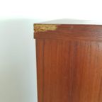 Vintage Deense Servieskast | Hoekkast Teak Fineer Glas thumbnail 10