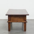 Prachtige Grote Antieke Salontafel Met Originele Details En Een Mooi Patina thumbnail 4
