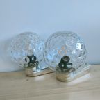 Vintage Herda Jaren 60-70 Bubble Glass Wandlampen thumbnail 5