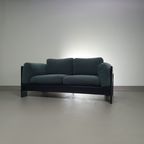 Two-seat Sofa “bastiano” From Afra & Tobia Scarpa For Gavina, Italy 60s. Black Solid Wood Frame A thumbnail 12